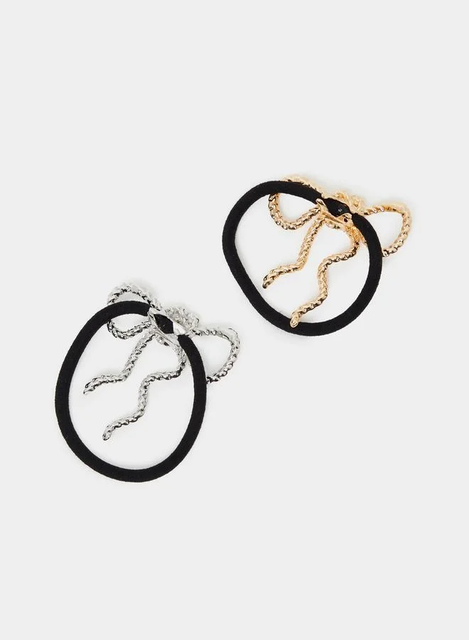 Styli Pack Of 2 -  Bow Hair Ties